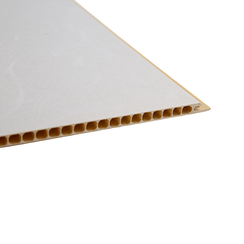 Painéis de parede decorativos de PVC de 400*7,5 mm, revestimento de parede de PVC