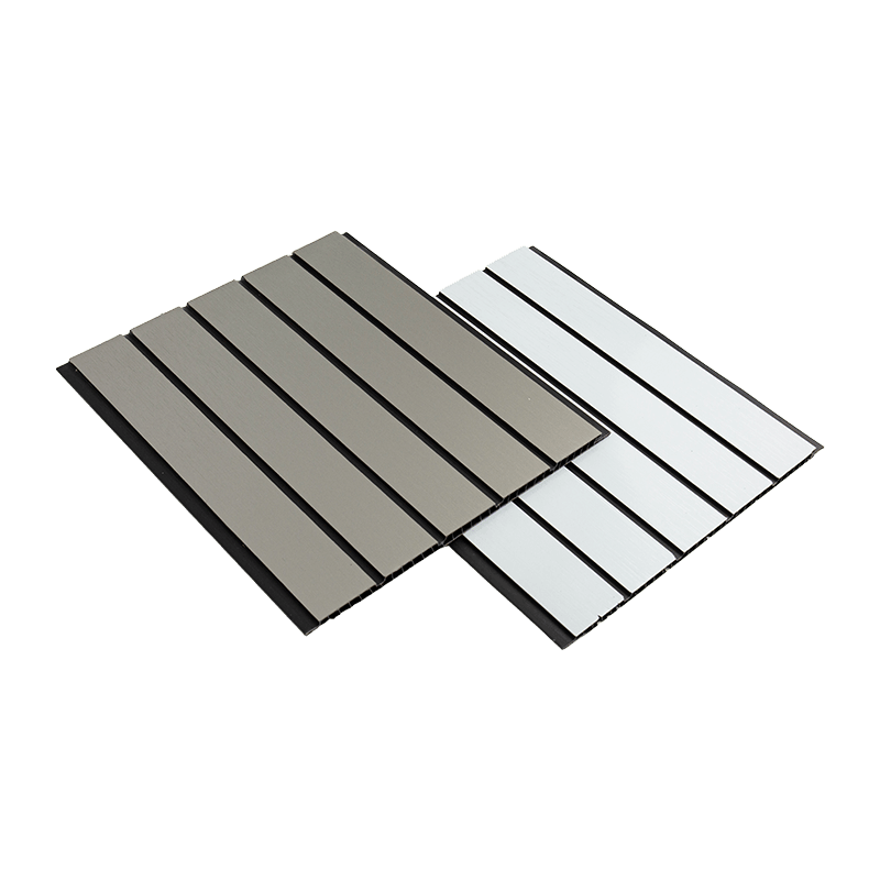 Folha de painel de PVC de 300 * 8 mm para teto - lacunas pretas