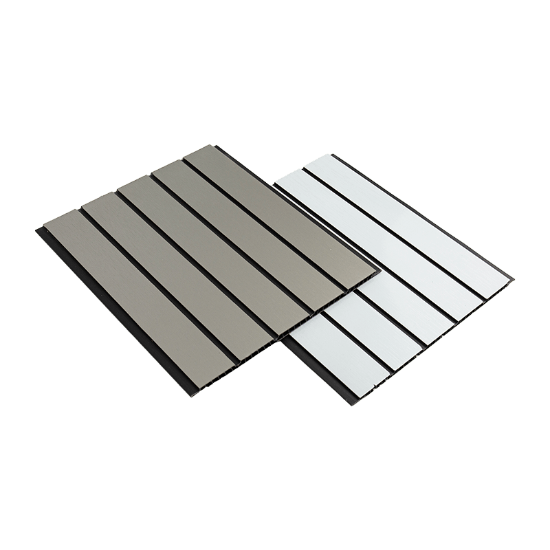 Folha de painel de PVC de 300 * 8 mm para teto - lacunas pretas