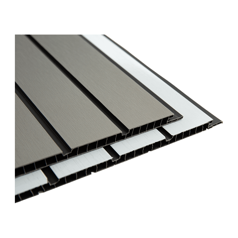 Folha de painel de PVC de 300 * 8 mm para teto - lacunas pretas