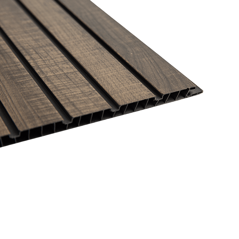 Folha de painel de PVC de 300 * 8,5 mm para teto - lacunas pretas