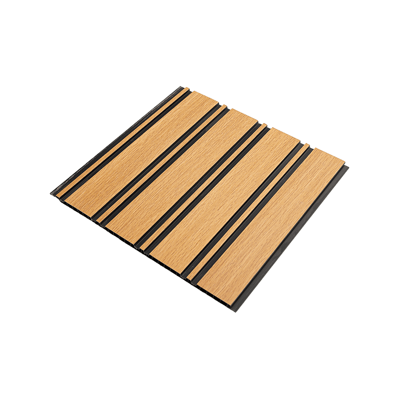 Folha de painel de PVC de 300 * 8,5 mm para teto - lacunas pretas