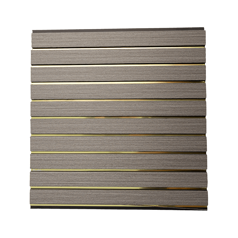 Folha de painel de PVC de 300 * 10 mm para teto - lacunas pretas Folha de painel de PVC de 300 * 10 mm para teto - lacunas pretas