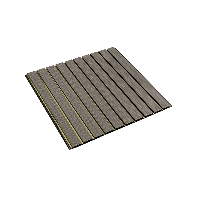 Folha de painel de PVC de 300 * 10 mm para teto - lacunas pretas