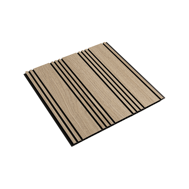 Folha de painel de PVC de 300 * 9,5 mm para teto - lacunas pretas
