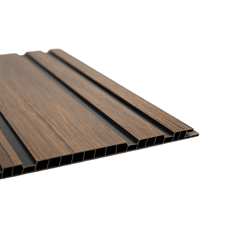 Folha de painel de PVC de 300 * 9,5 mm para teto - lacunas pretas