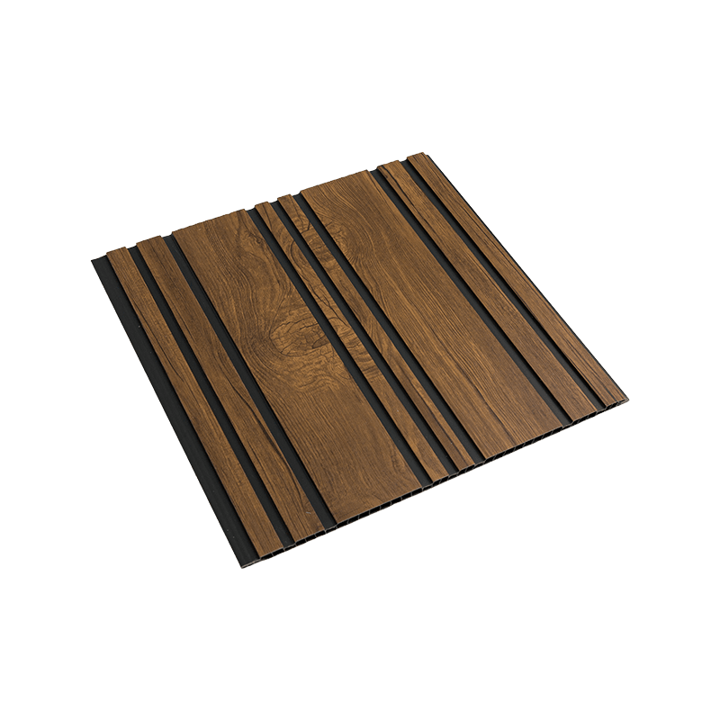 Folha de painel de PVC de 300 * 9,5 mm para teto - lacunas pretas