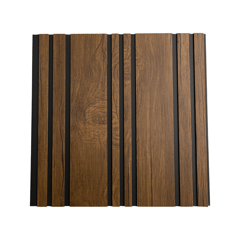 Folha de painel de PVC de 300 * 9,5 mm para teto - lacunas pretas