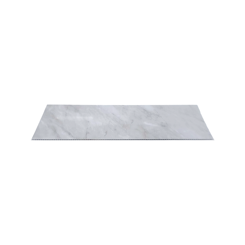 Folha de parede de PVC branco 1000*10 mm, painéis de parede de mármore PVC