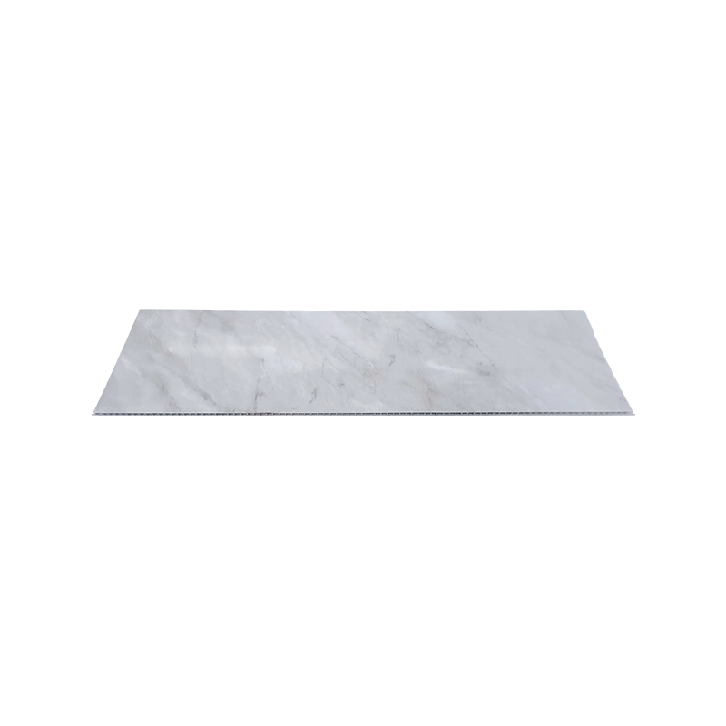 Folha de parede de PVC branco 1000*10 mm, painéis de parede de mármore PVC