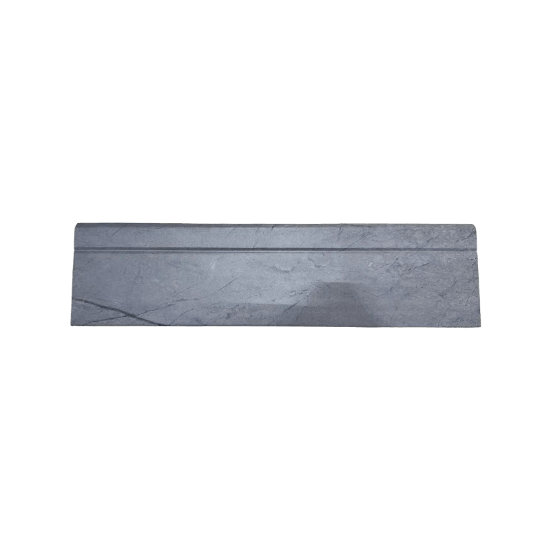 Rodapés com estampa de pedra de 8 cm
