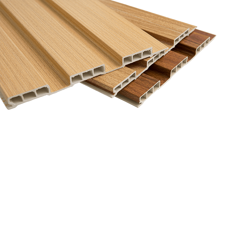 Painel de parede WPC com grade dupla de 200*14 mm