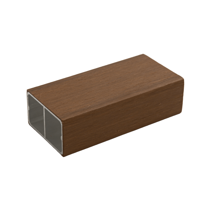 Tubo quadrado de plástico de alumínio externo de porta dupla de 40 * 80 mm Tubo quadrado de plástico de alumínio externo de porta dupla de 40 * 80 mm