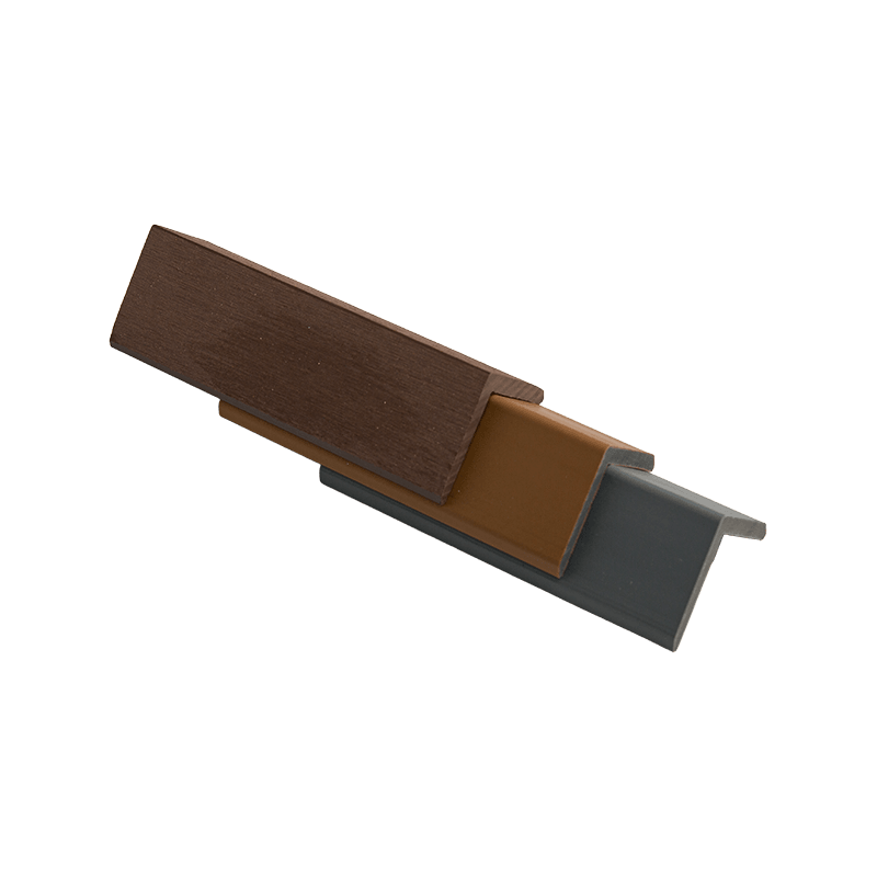 Moldagem em ângulo reto de tecido texturizado de madeira e plástico de 20*20 mm