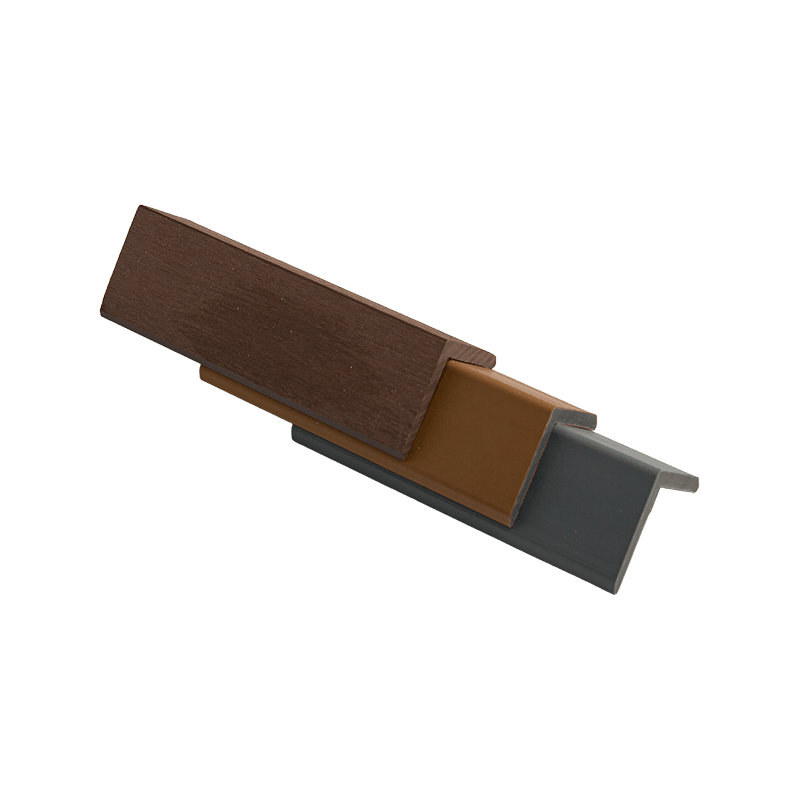 Moldagem em ângulo reto de tecido texturizado de madeira e plástico de 20*20 mm