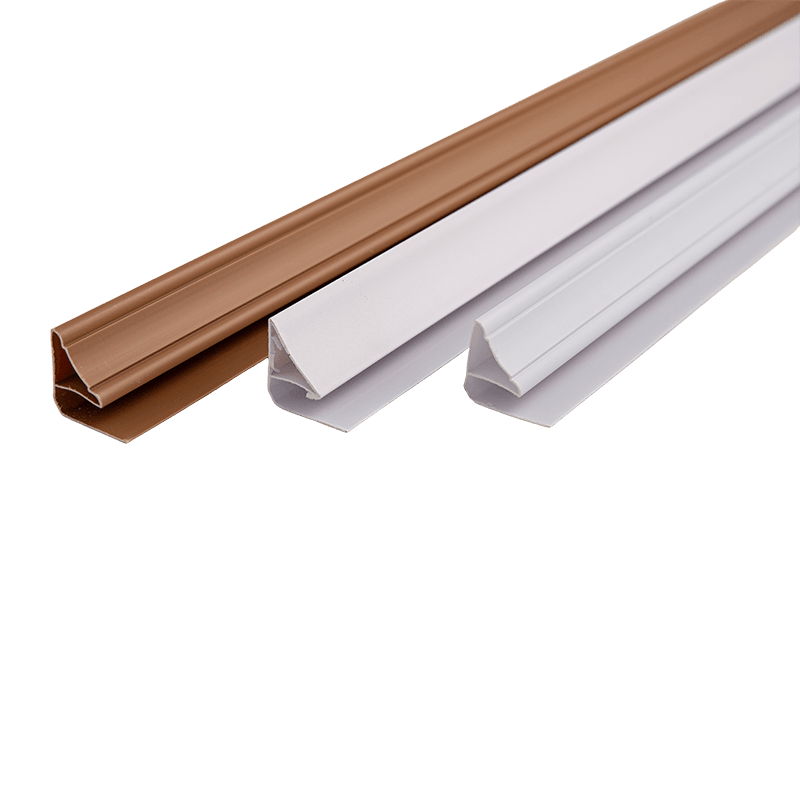 Altura 1,0 cm, 140 g/m PVC Rodapé Tábuas Perfis para Acabamento de Borda