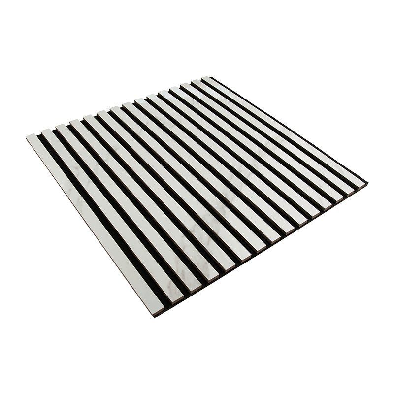 Painel de absorção sonora de grade de barra reta - Padrão de mármore