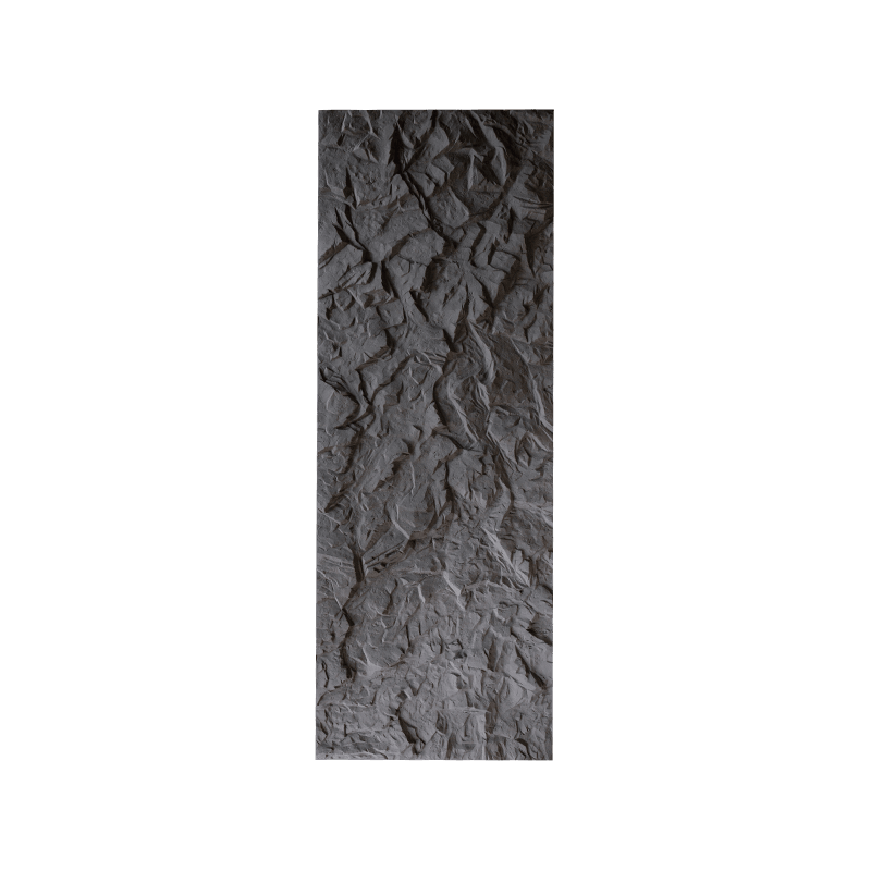 Painel de pedra PU com padrão de pedra preta espacial