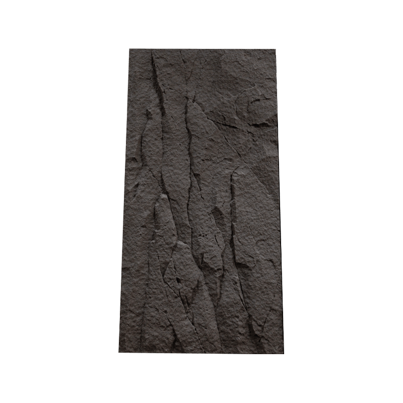 Painel de pedra PU com padrão de pedra preta espacial