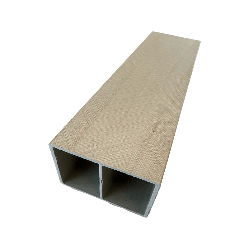 Tubo quadrado de PVC de porta dupla de 50*75 mm